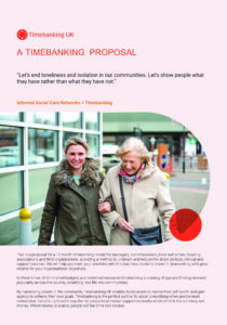 Timebanking Proposal 2023 front cover